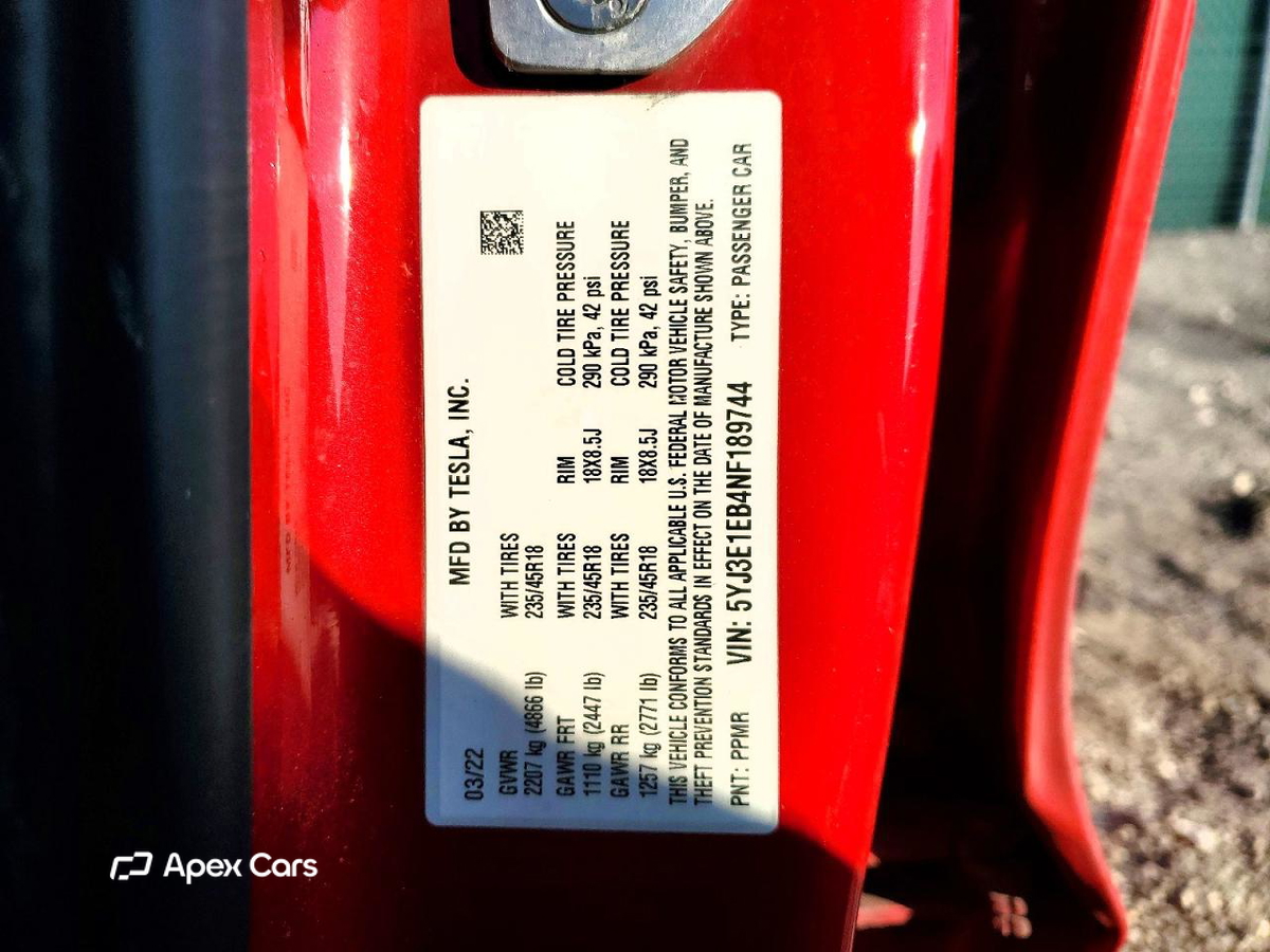 Tesla Model 3 2022