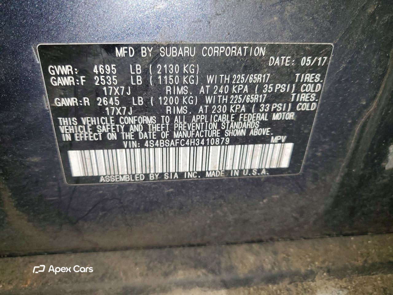Subaru Outback 2017