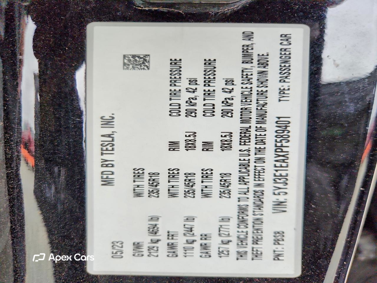 Tesla Model 3 2023