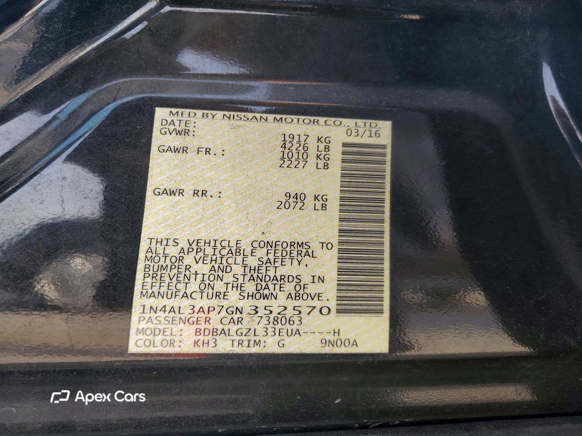 Nissan Altima 2016