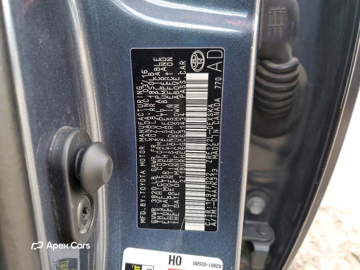 Toyota Corolla 2016