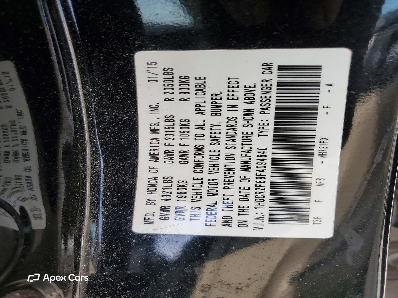 Honda Accord 2015