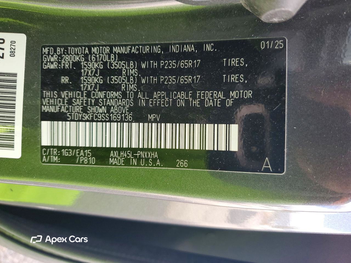 Toyota Sienna 2025