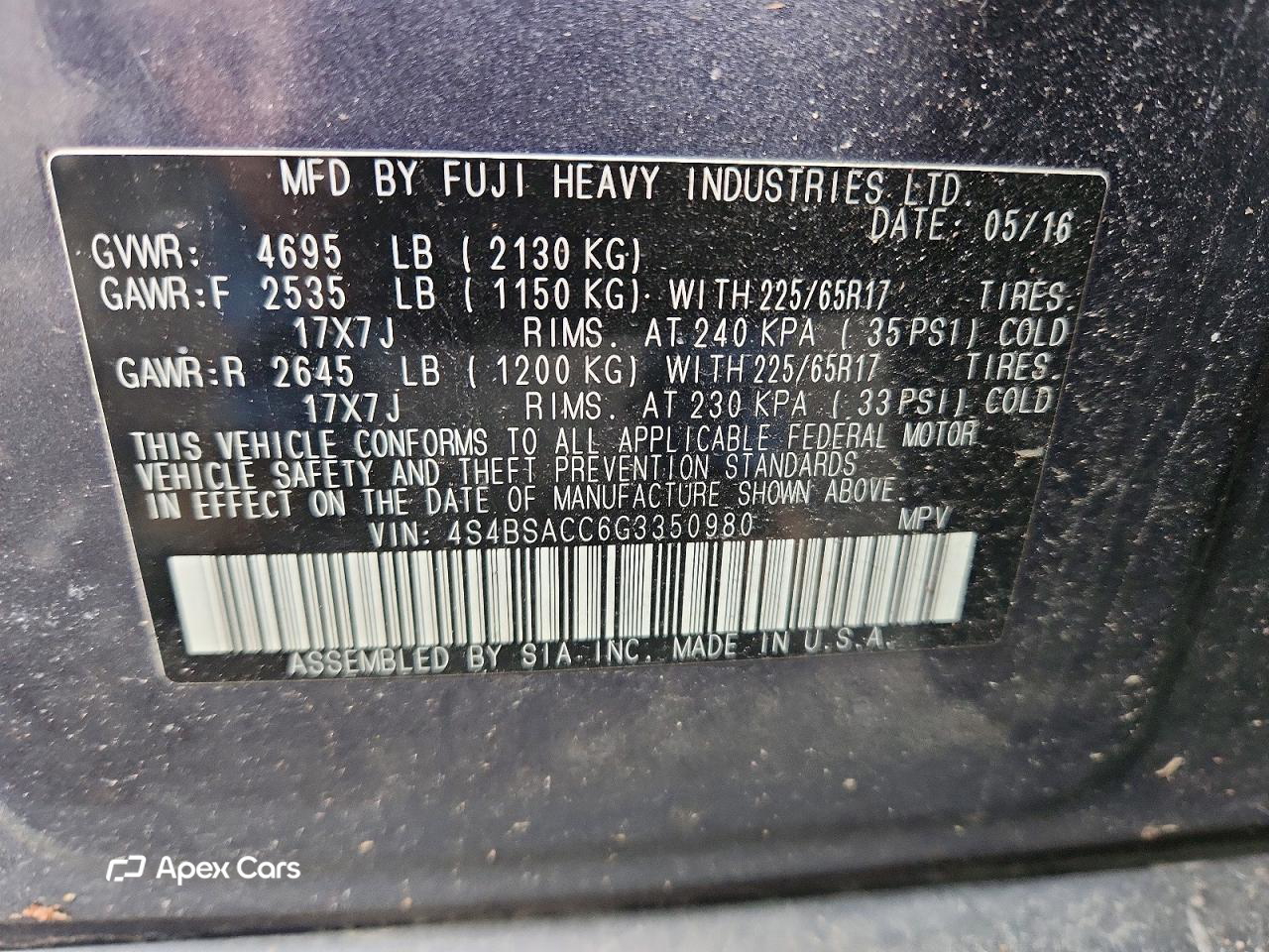 Subaru Outback 2016