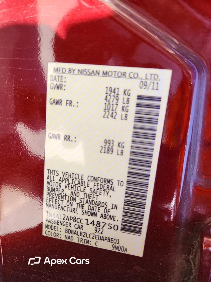 Nissan Altima 2012