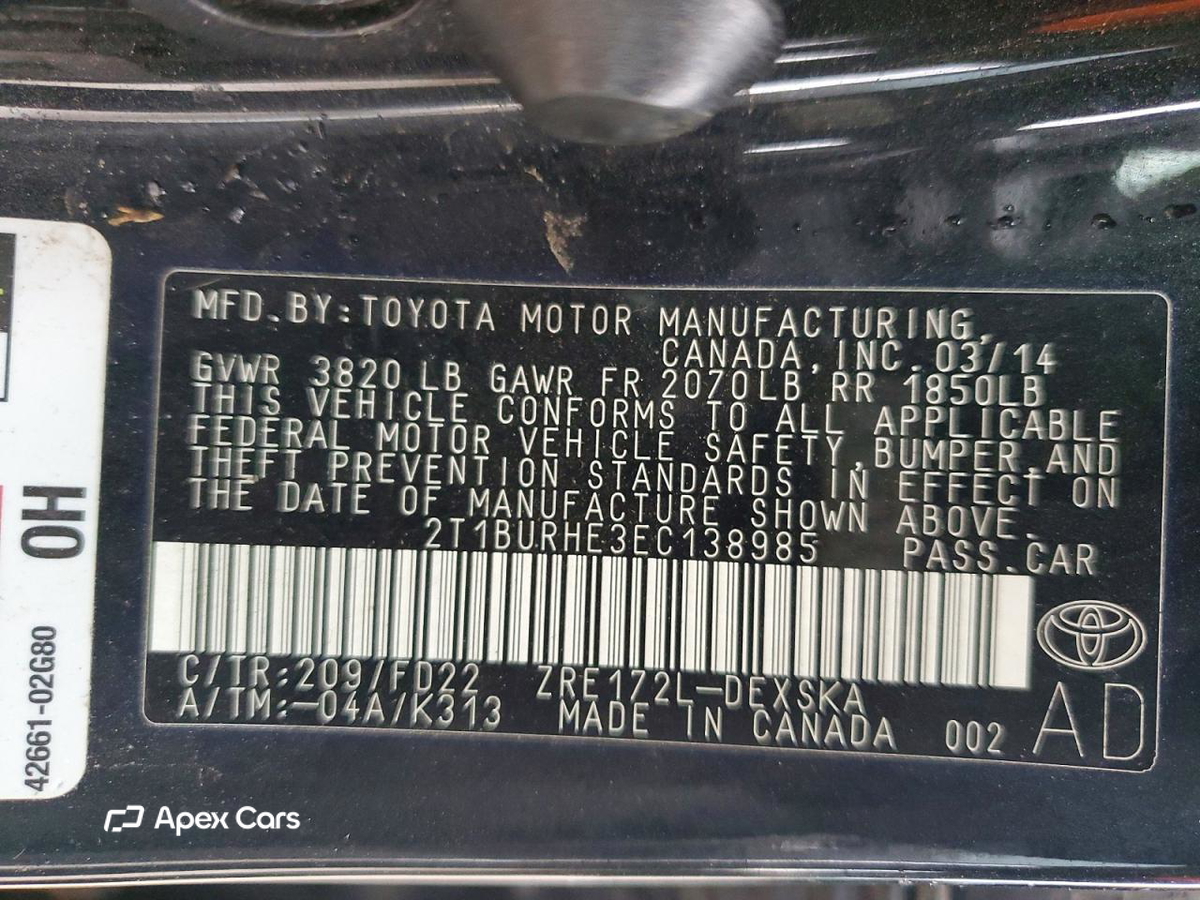 Toyota Corolla 2014