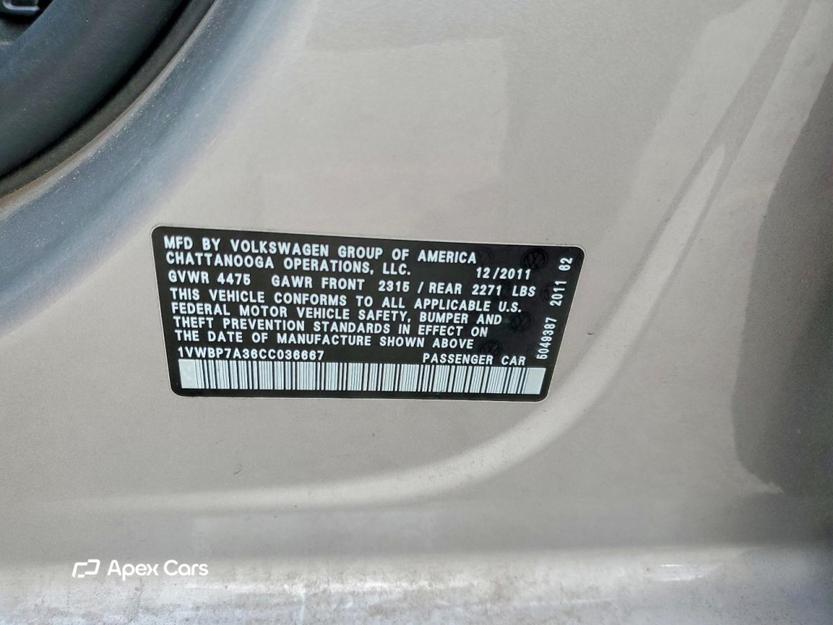 Volkswagen Passat 2012