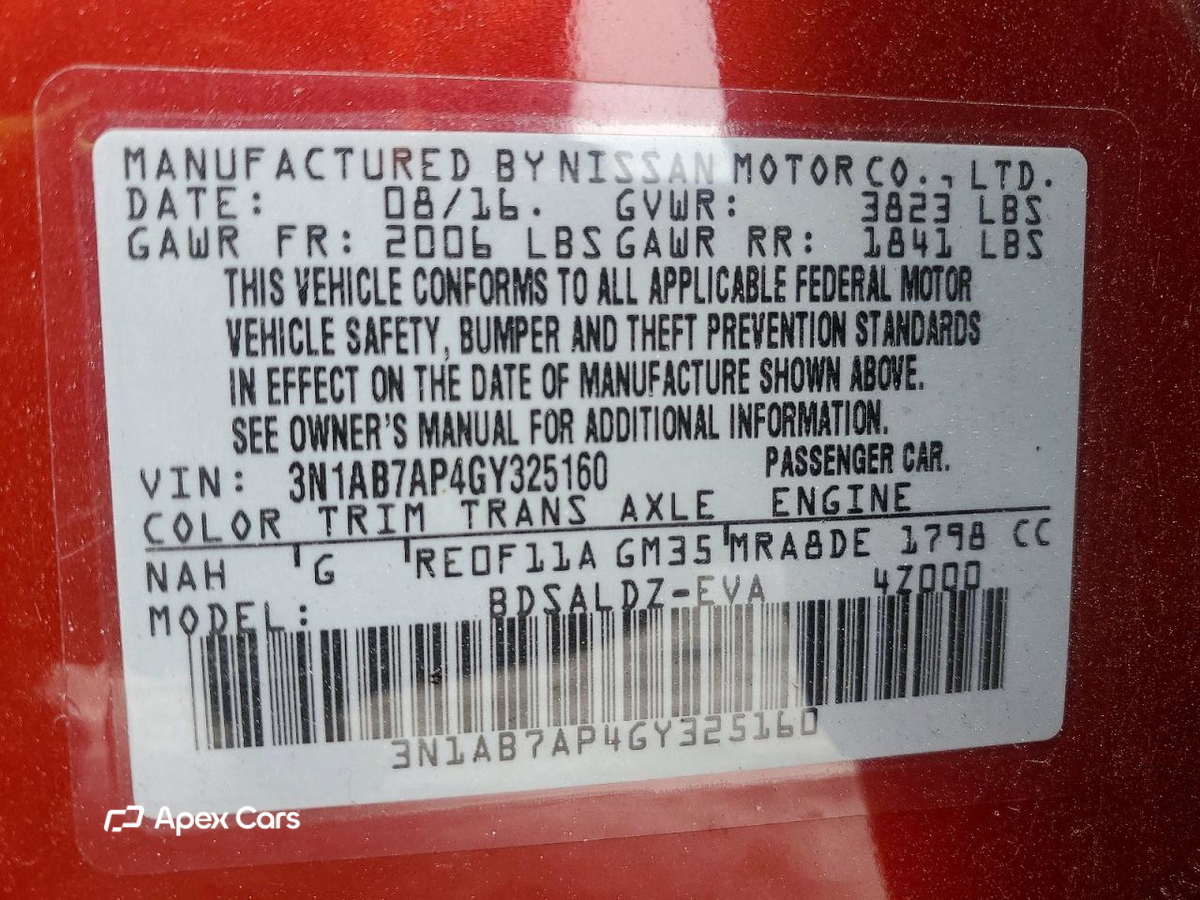 Nissan Sentra 2016