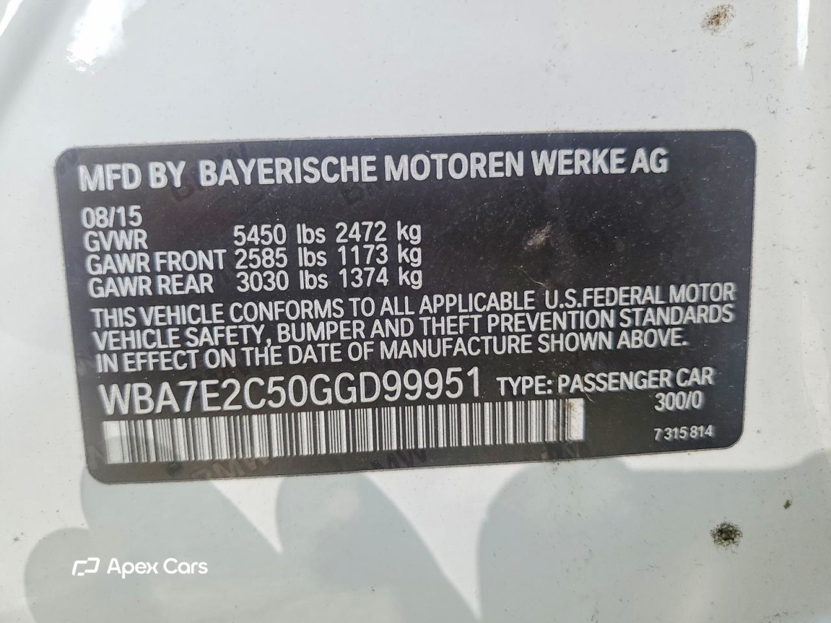 BMW Series 7 2016