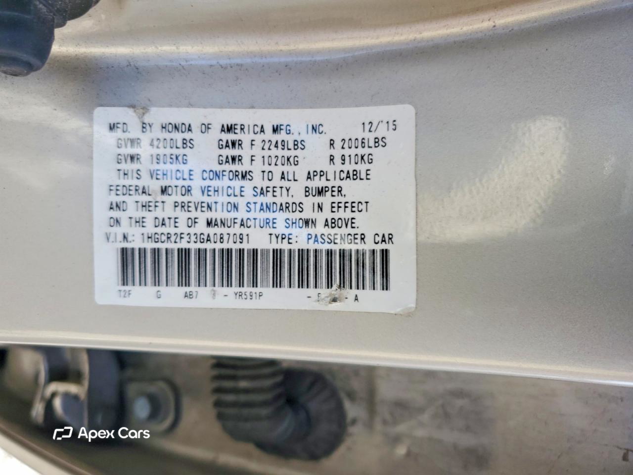 Honda Accord 2016