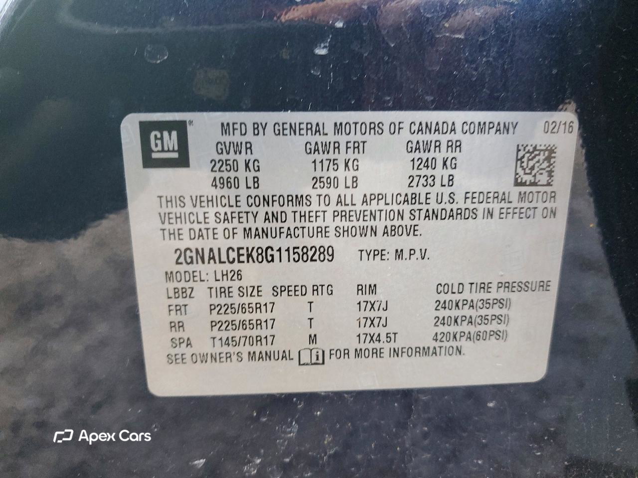 Chevrolet Equinox 2016
