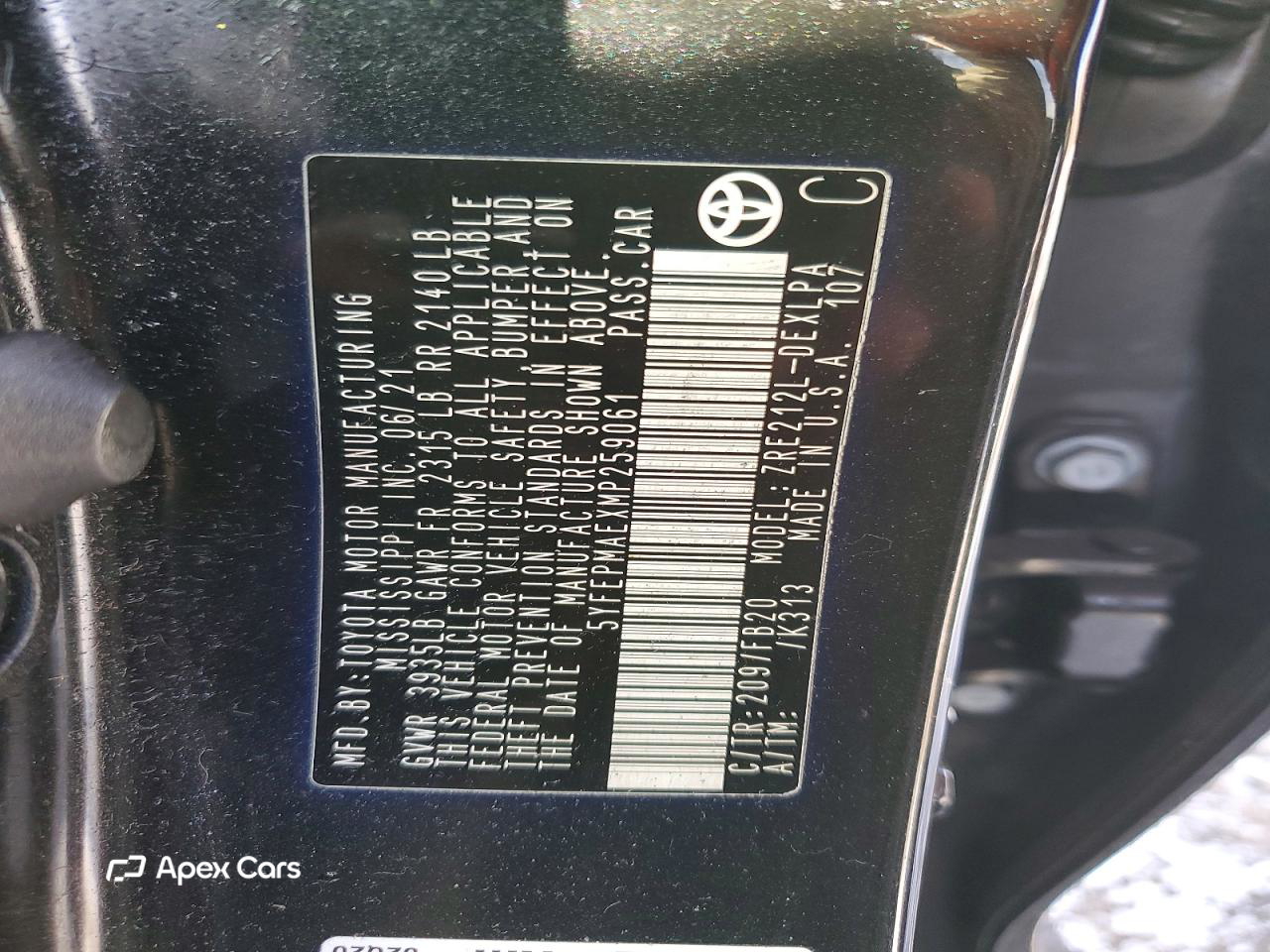 Toyota Corolla 2021
