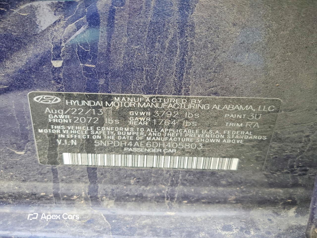 Hyundai Elantra 2013
