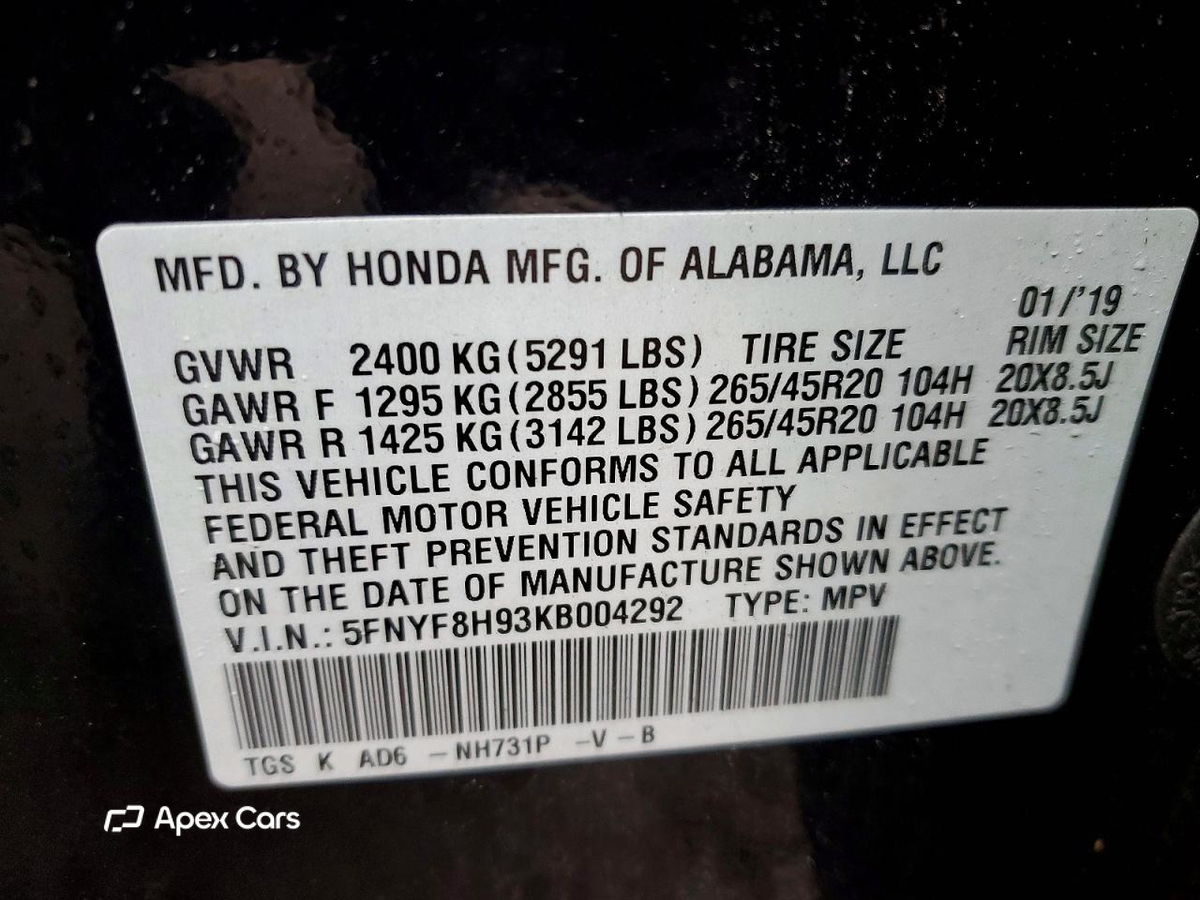 Honda Passport 2019