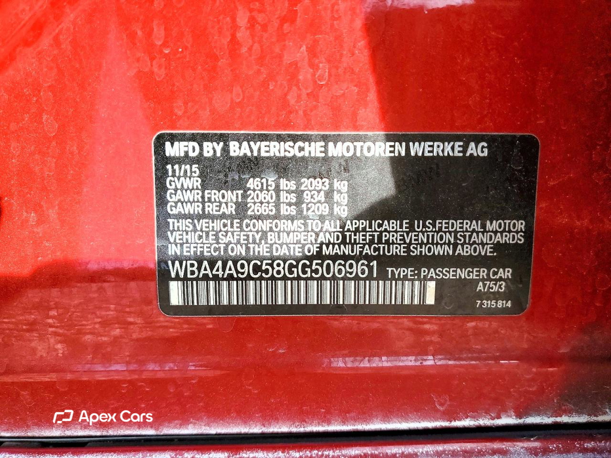 BMW Series 4 2016