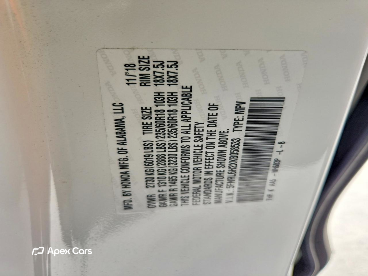 Honda Odyssey 2019