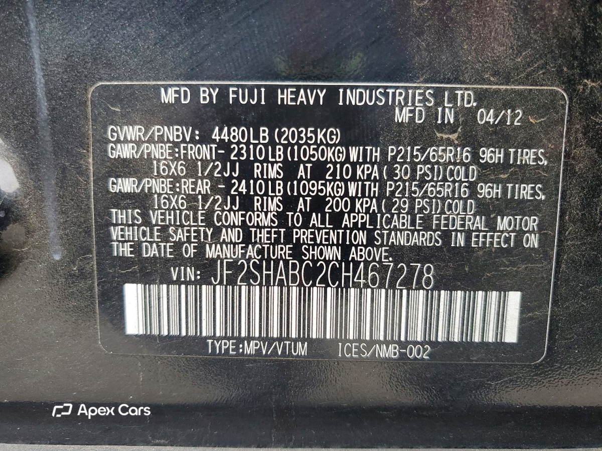 Subaru Forester 2012