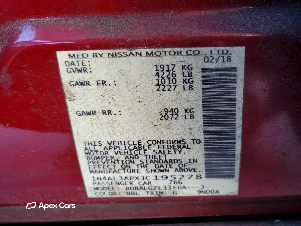 Nissan Altima 2018