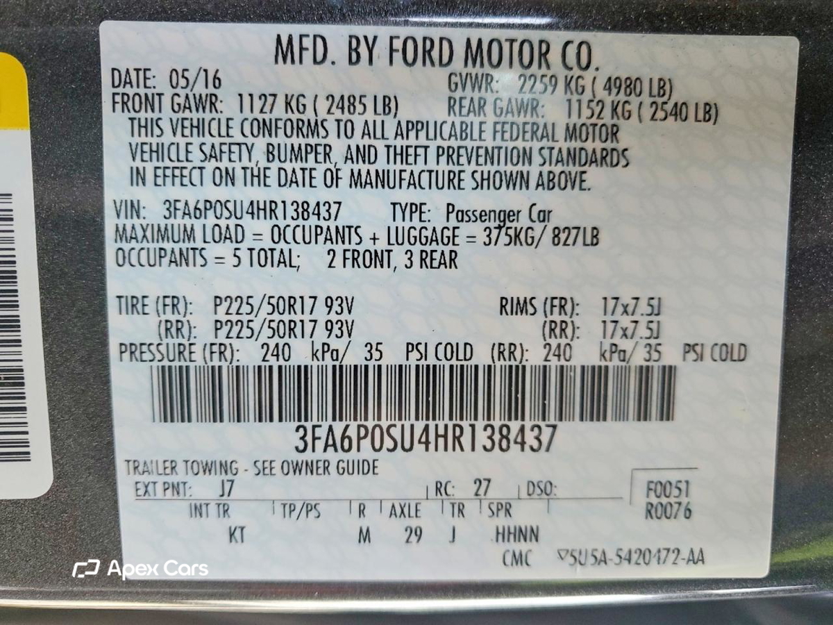 Ford Fusion 2017