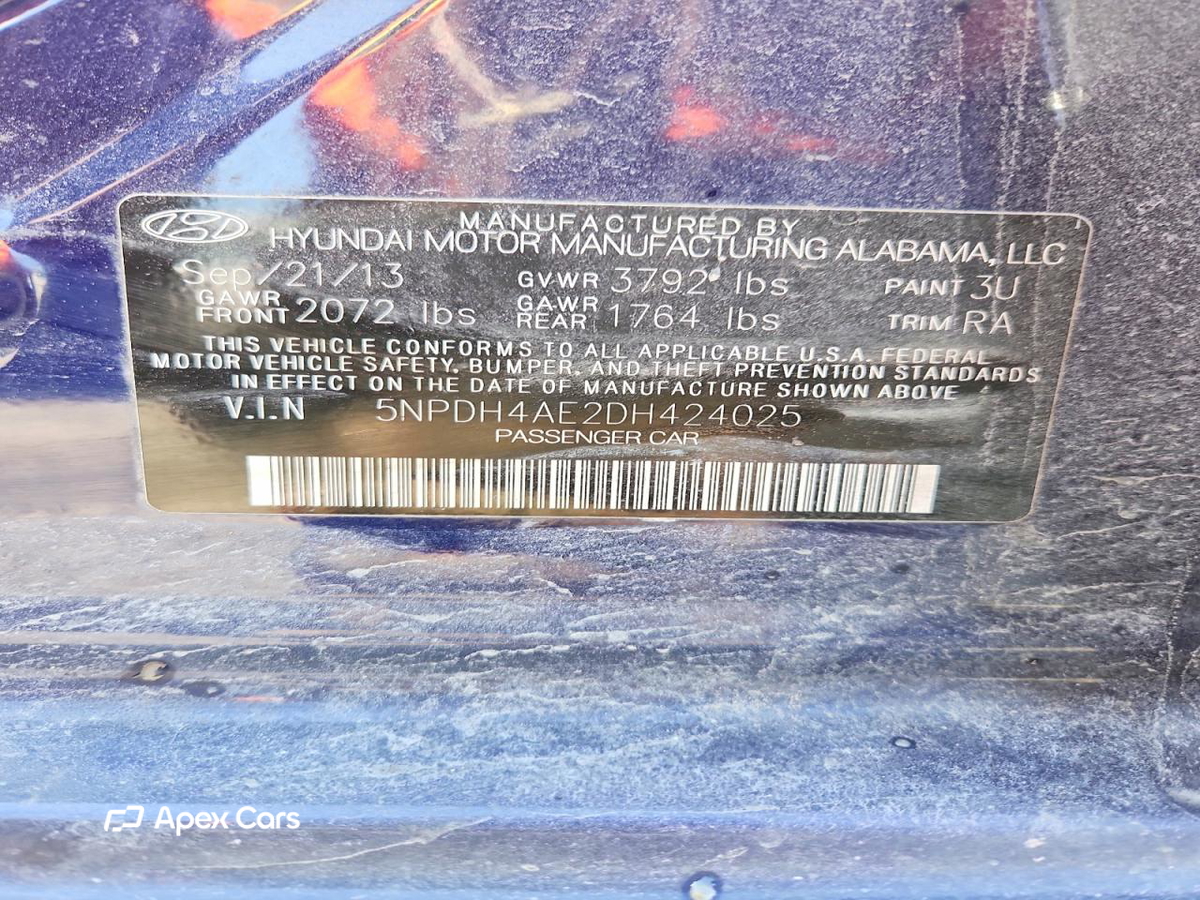 Hyundai Elantra 2013