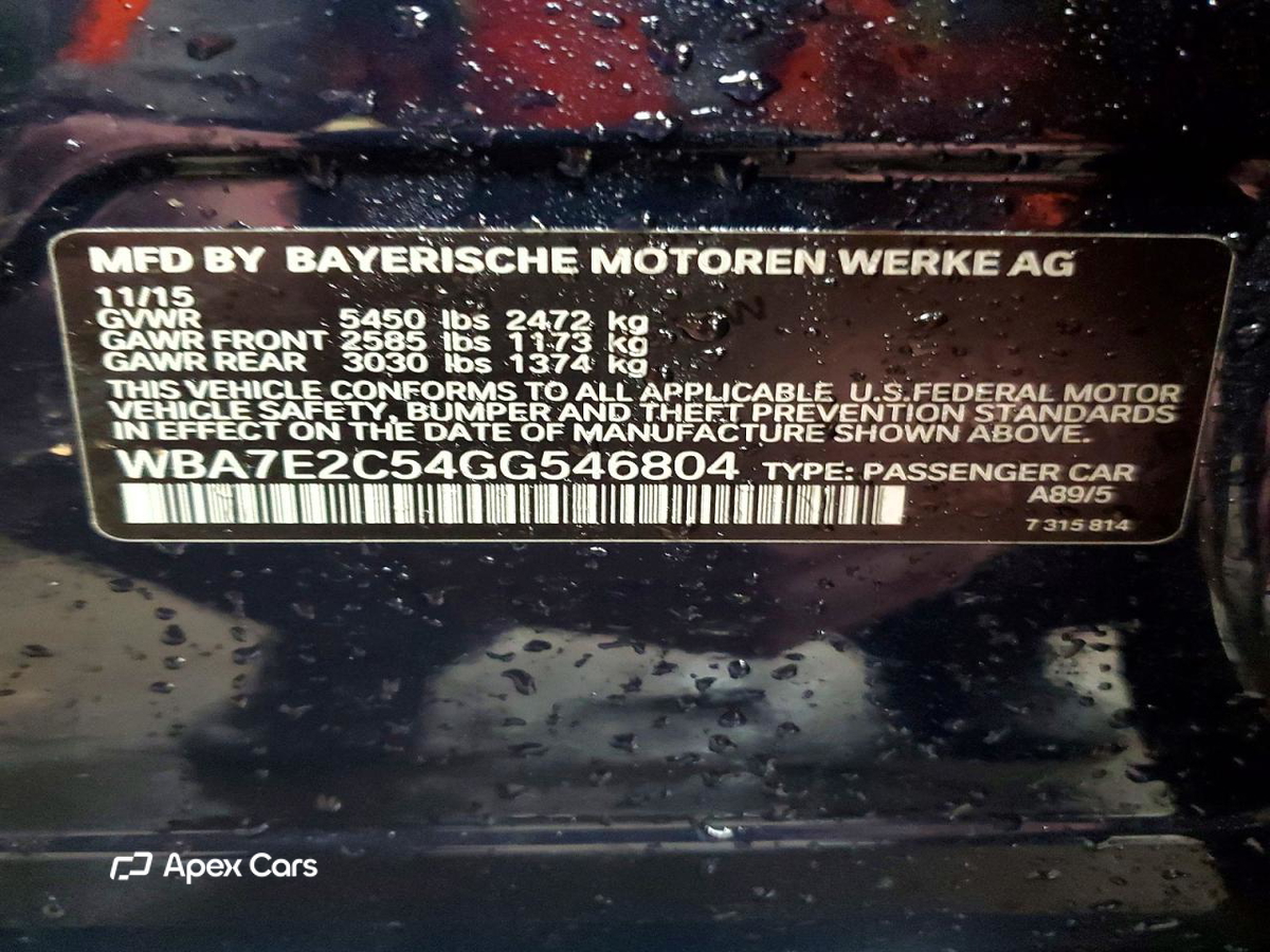 BMW Series 7 2016