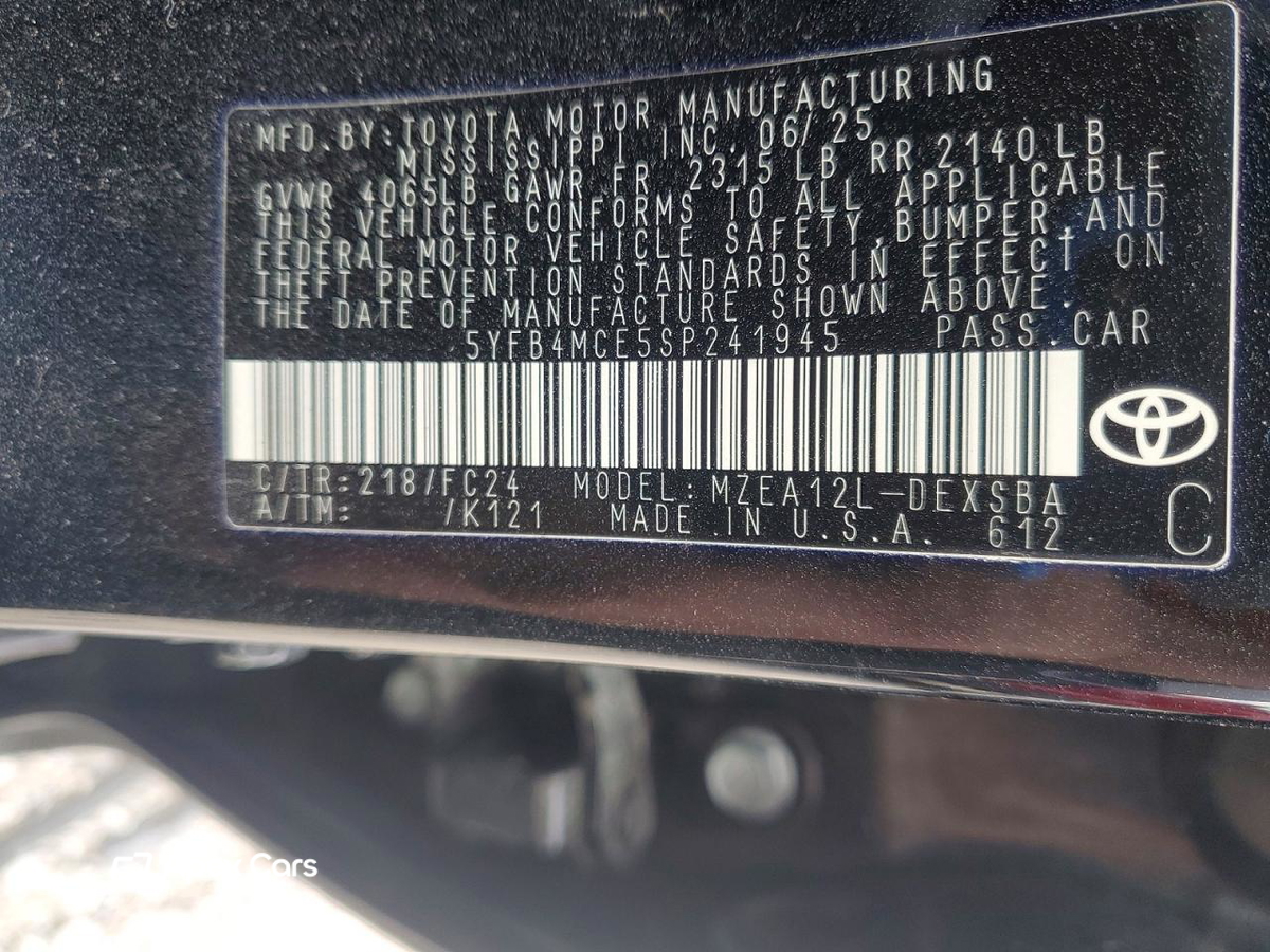 Toyota Corolla 2025