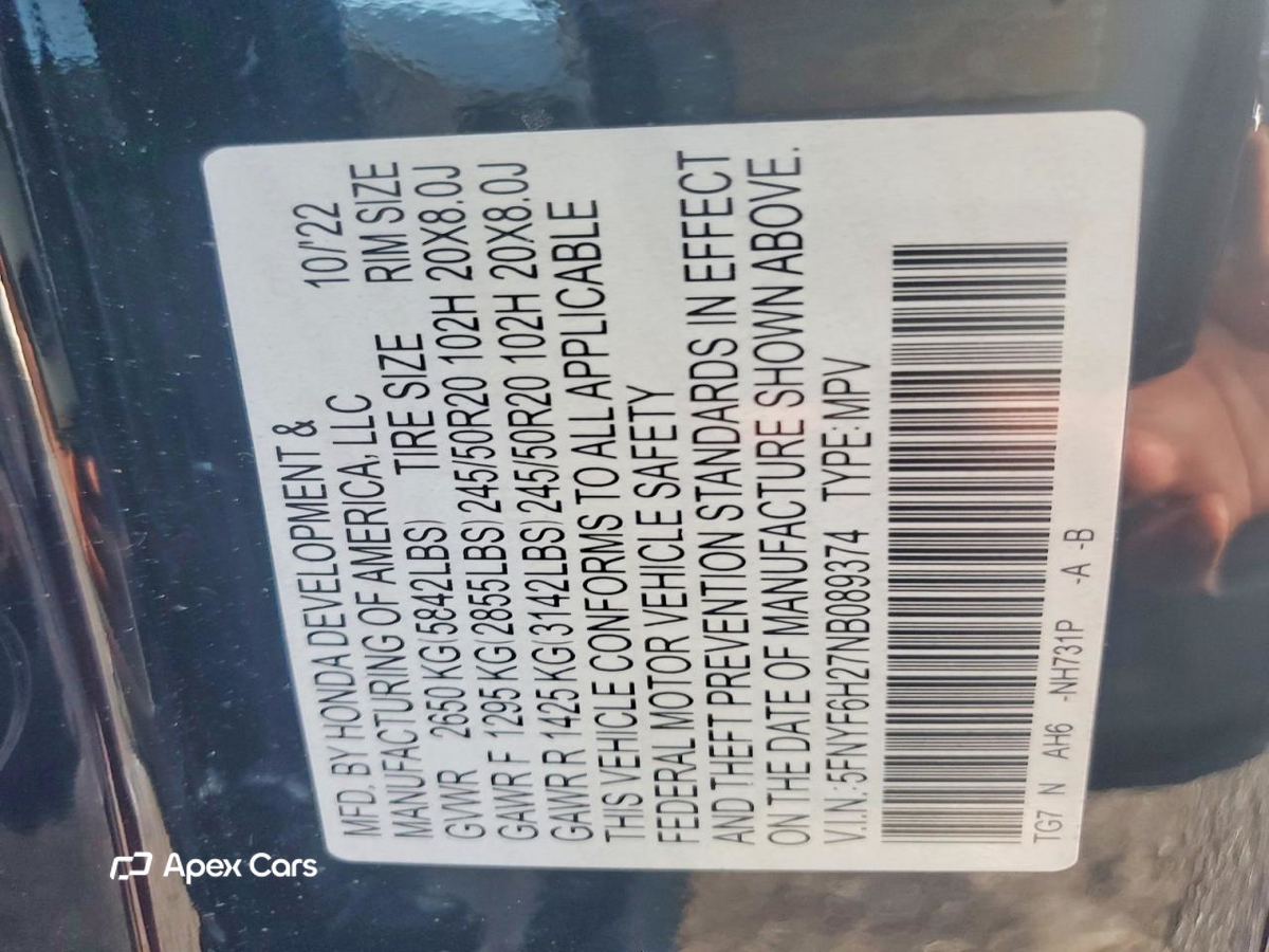 Honda Pilot 2022