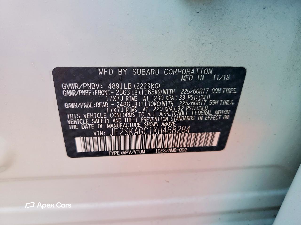 Subaru Forester 2019