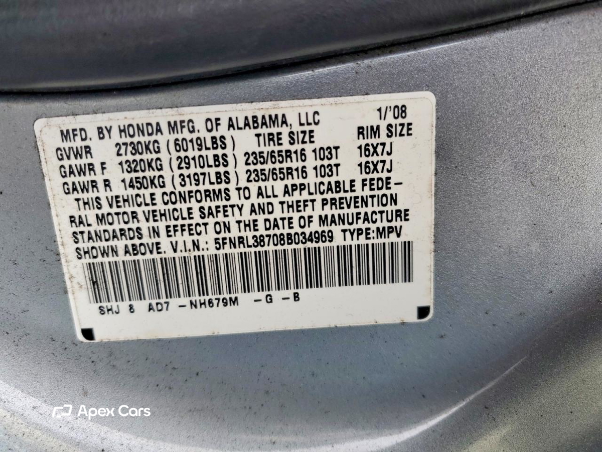 Honda Odyssey 2008