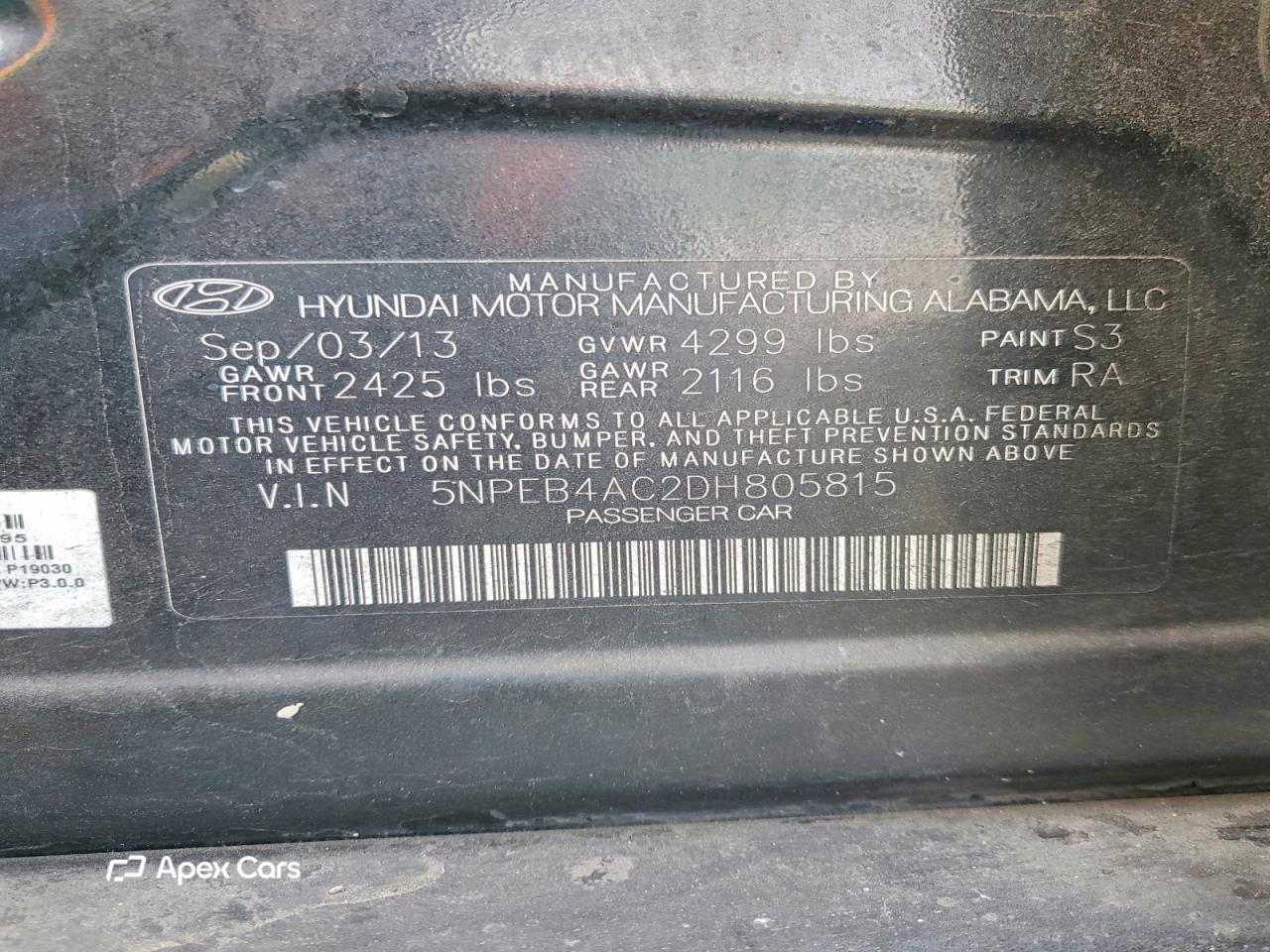 Hyundai Sonata 2013