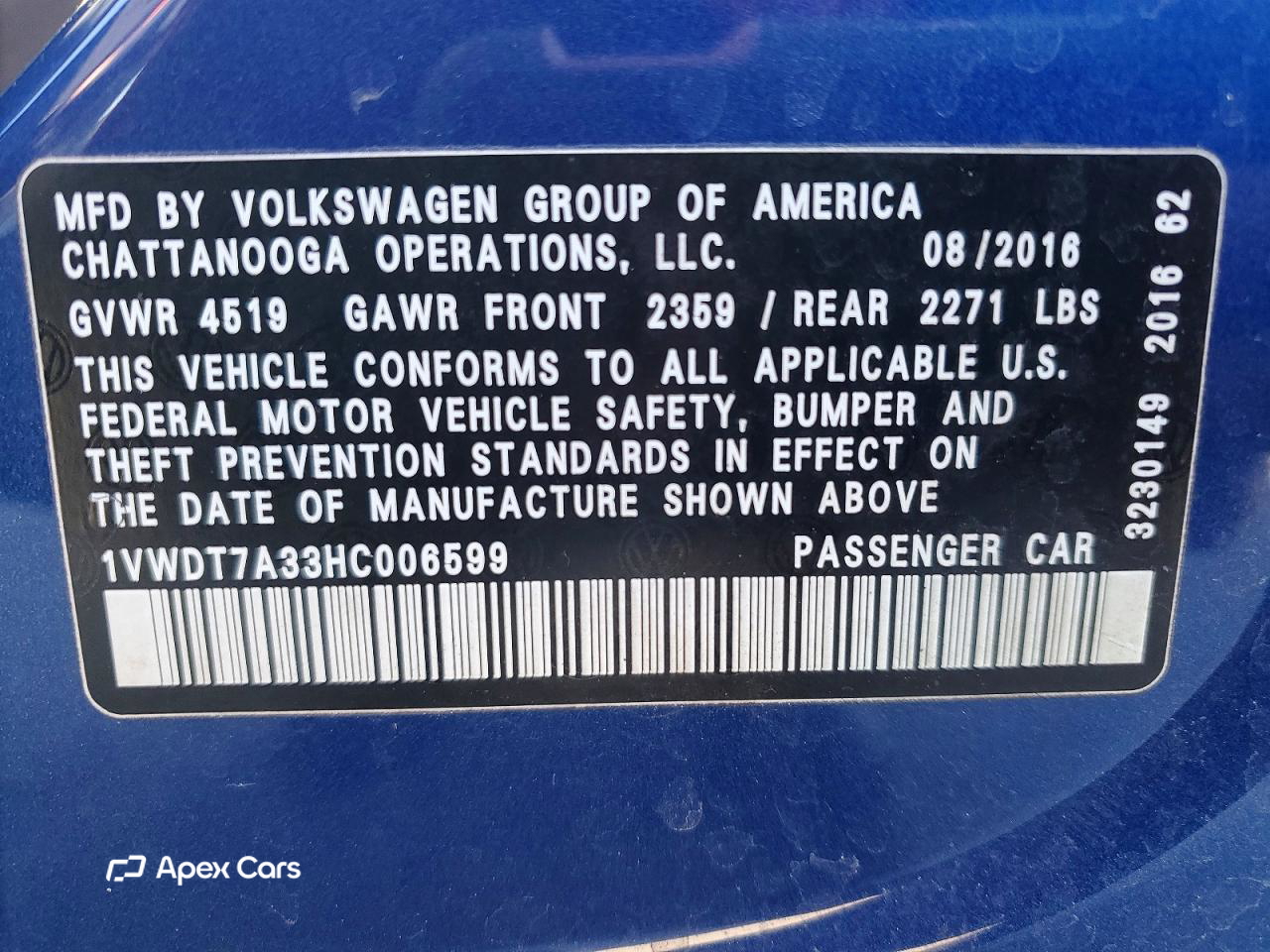 Volkswagen Passat 2017