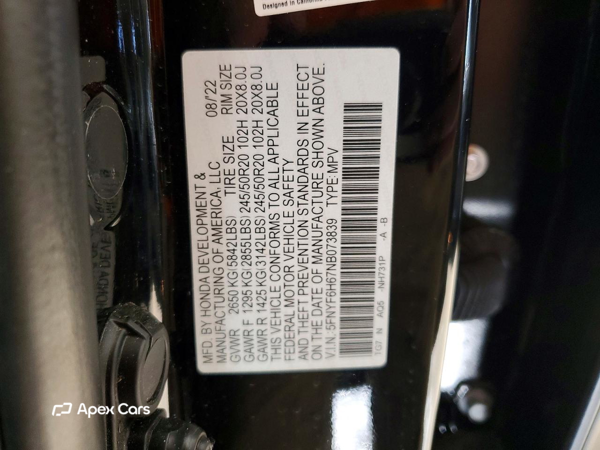Honda Pilot 2022