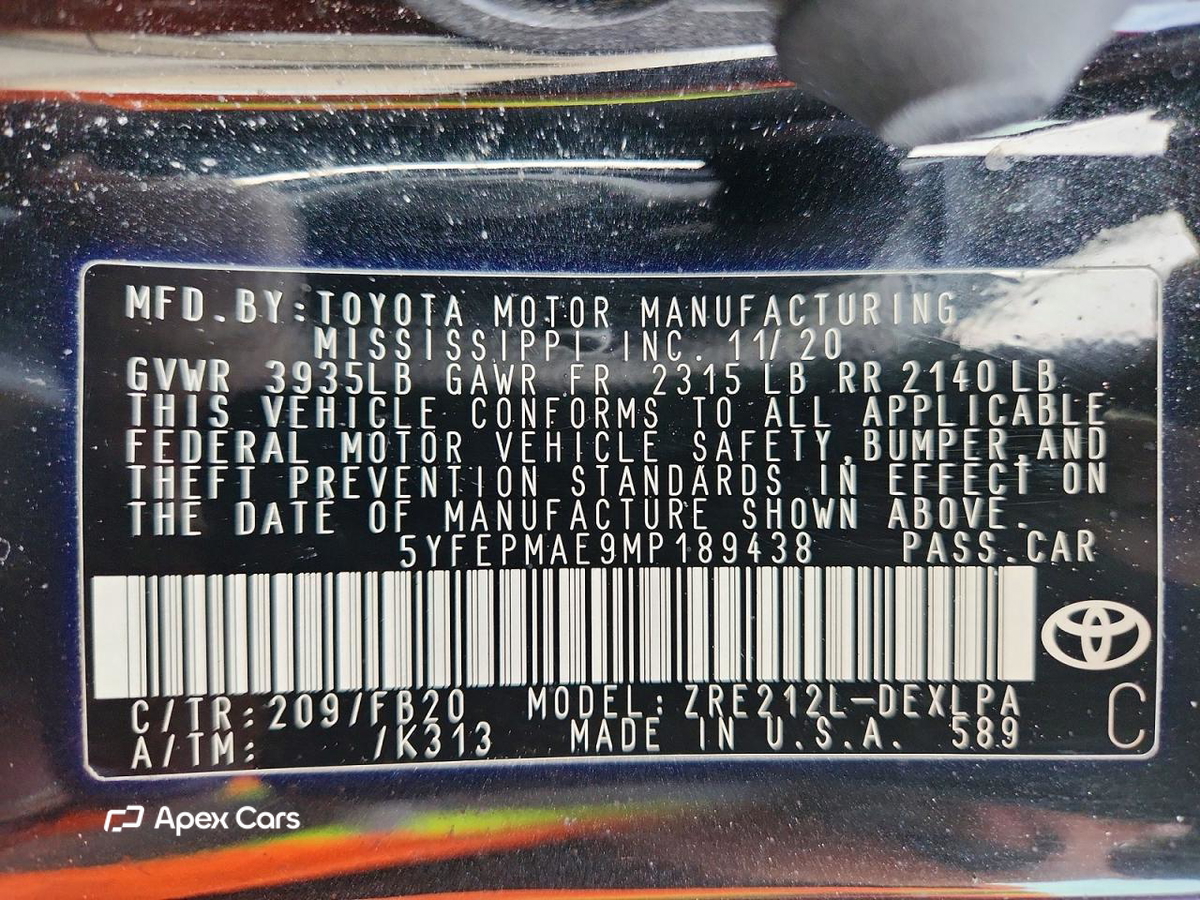 Toyota Corolla 2021