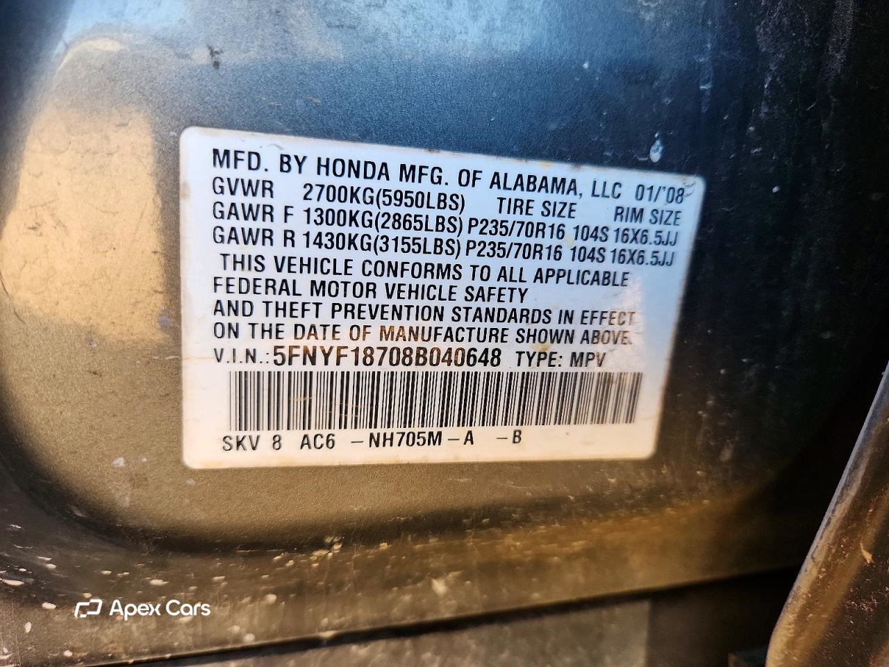 Honda Pilot 2008