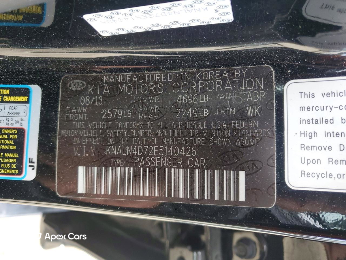 Kia Cadenza 2014