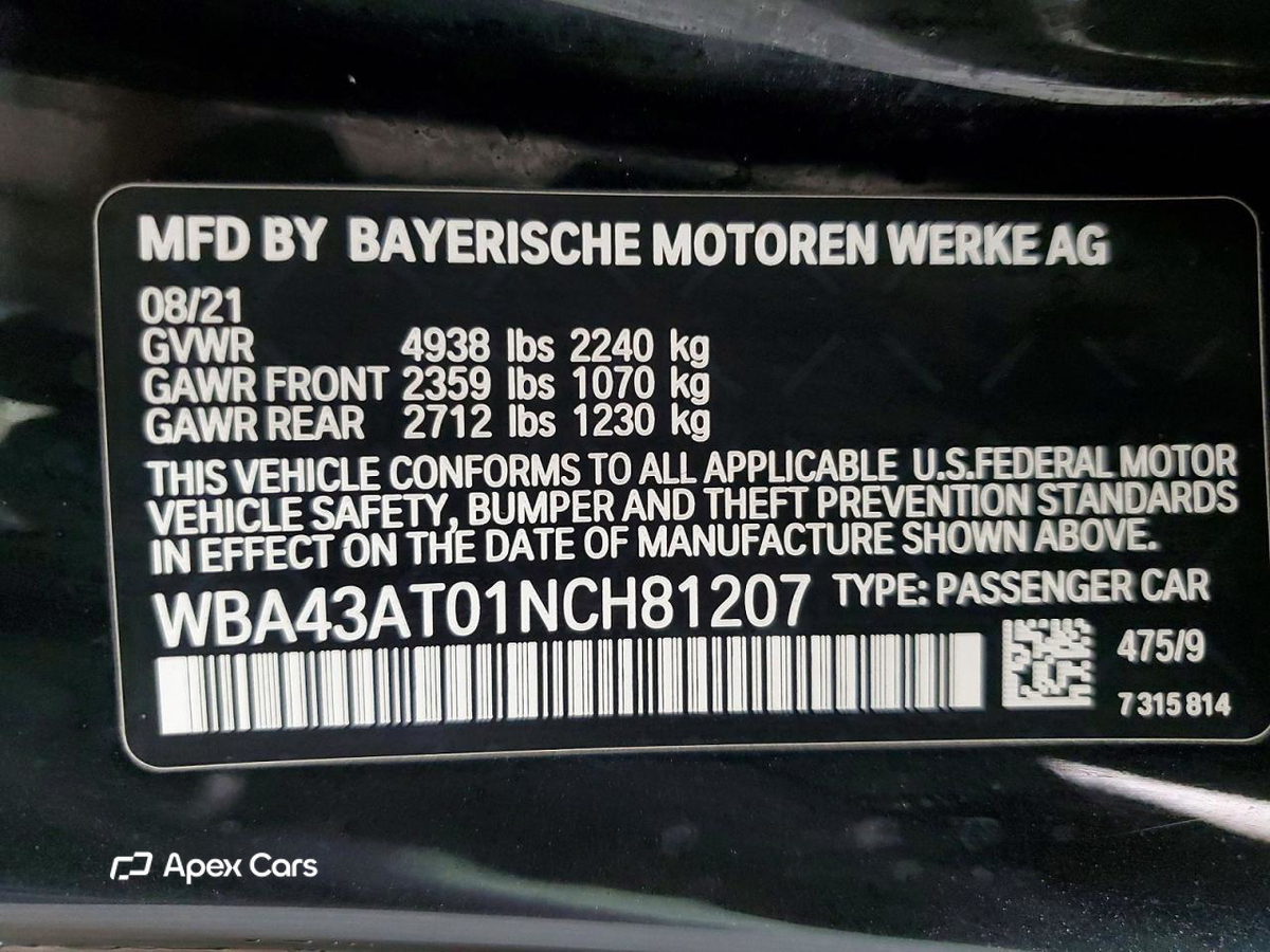 BMW Series 4 2022