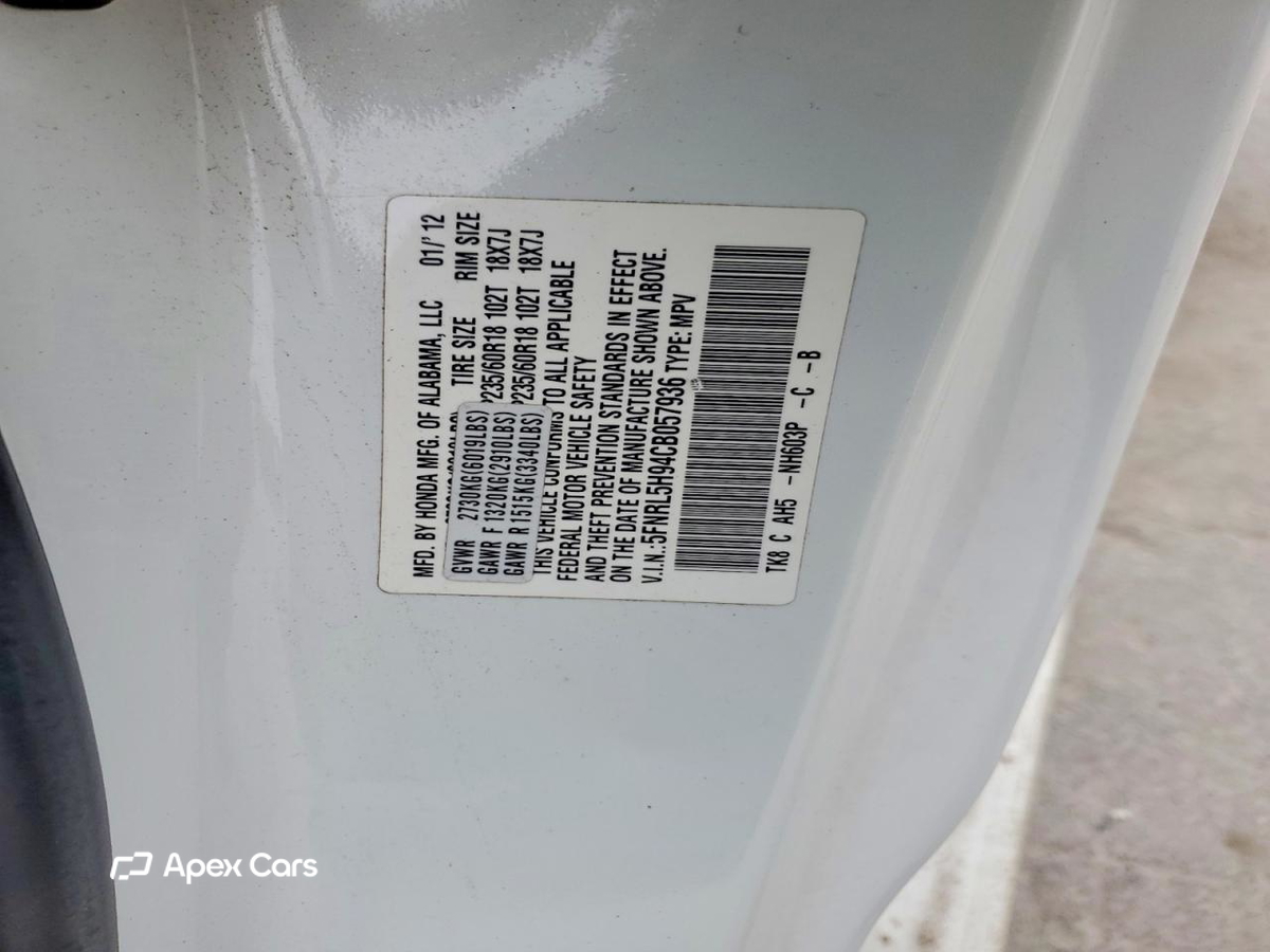 Honda Odyssey 2012