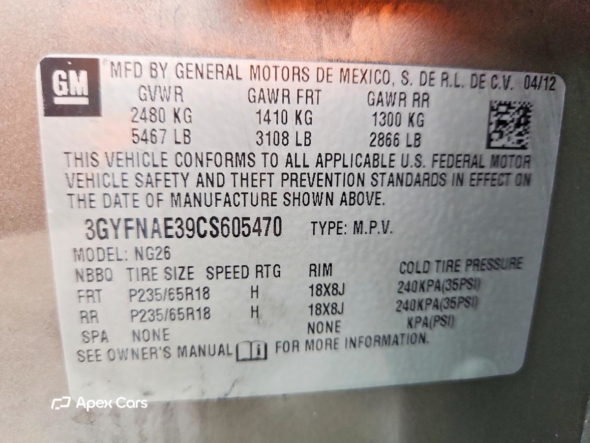 Cadillac SRX 2012