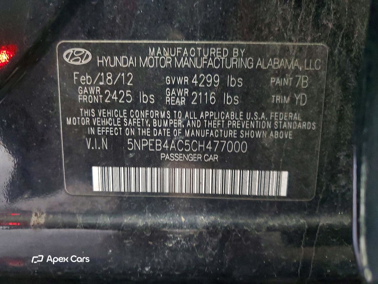 Hyundai Sonata 2012