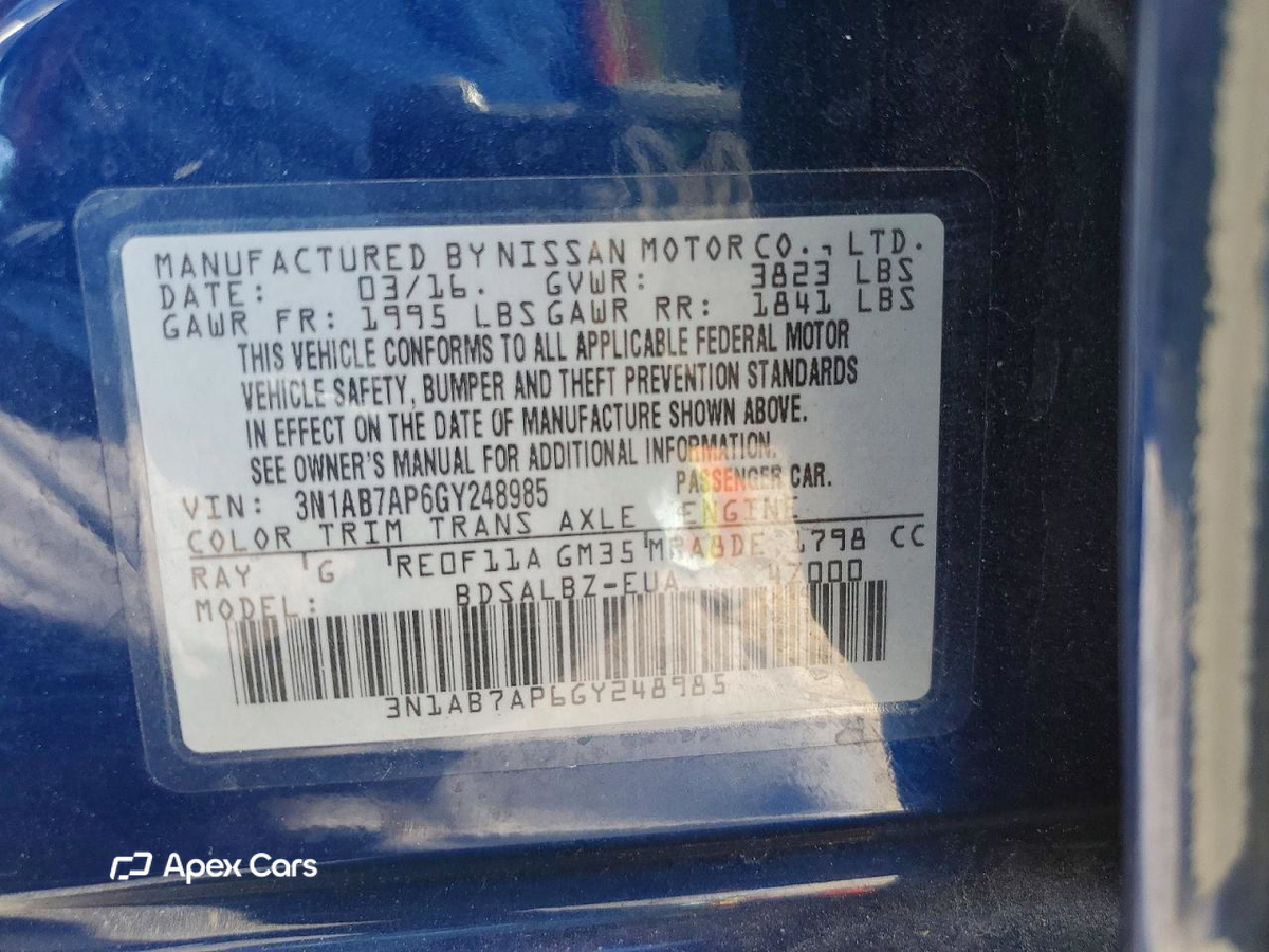 Nissan Sentra 2016