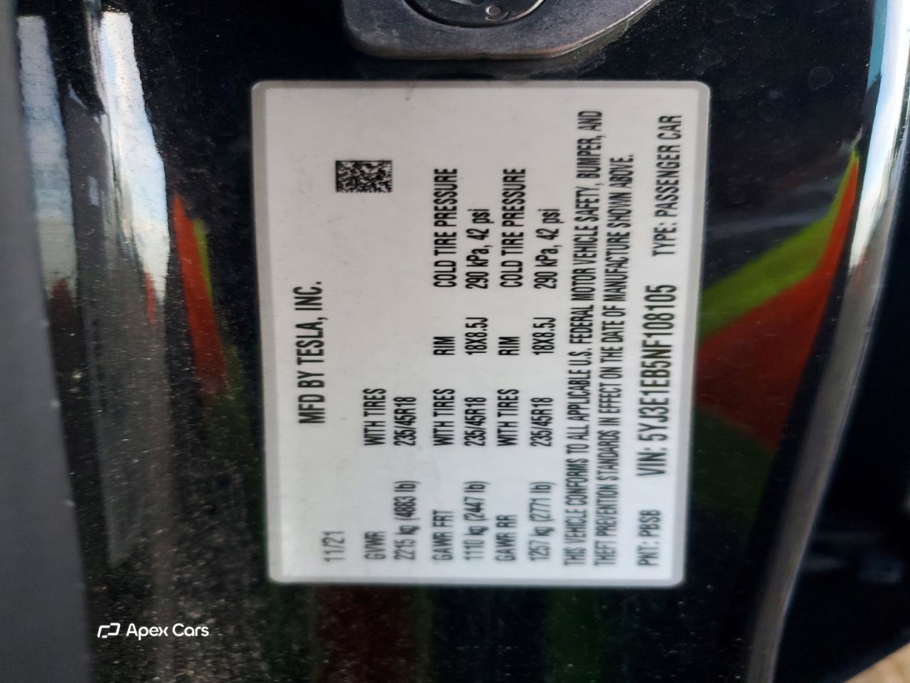 Tesla Model 3 2022