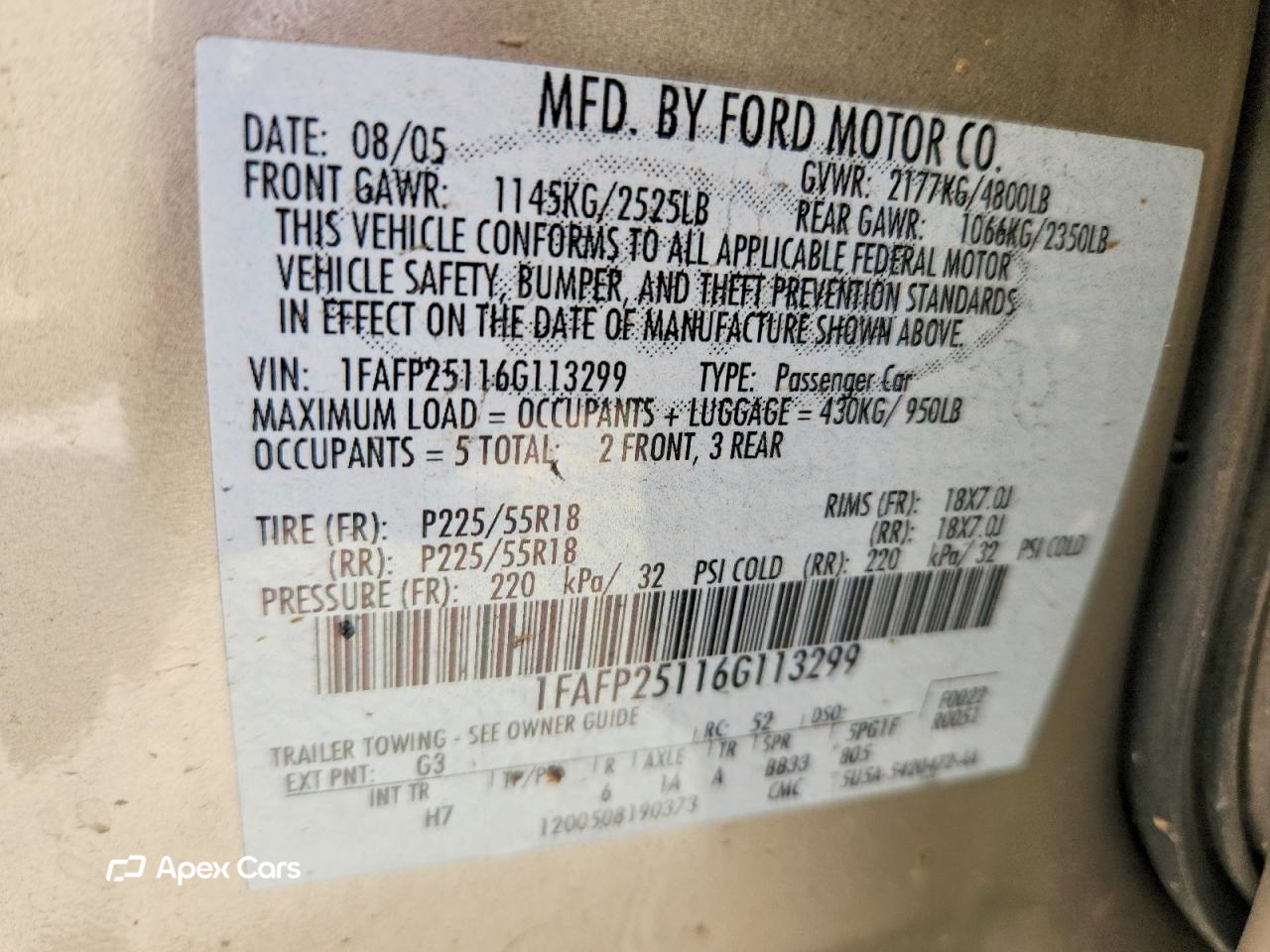 Ford Five Hundred 2006