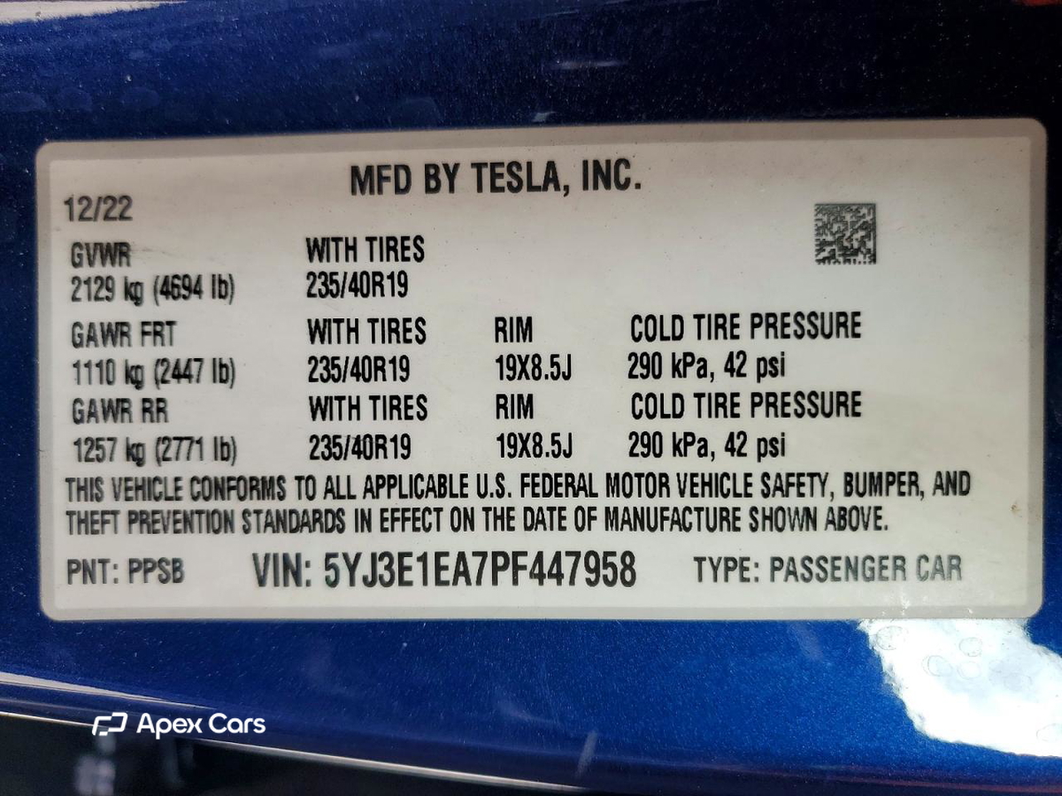 Tesla Model 3 2023