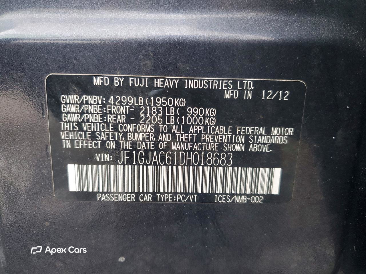Subaru Impreza 2013