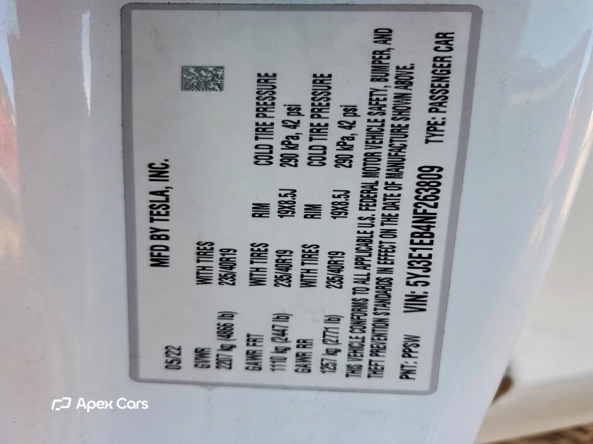 Tesla Model 3 2022