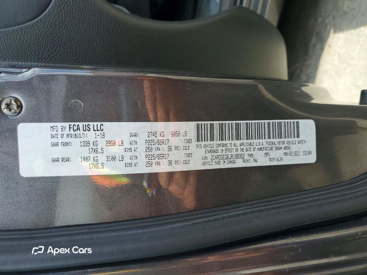 Dodge Caravan 2018