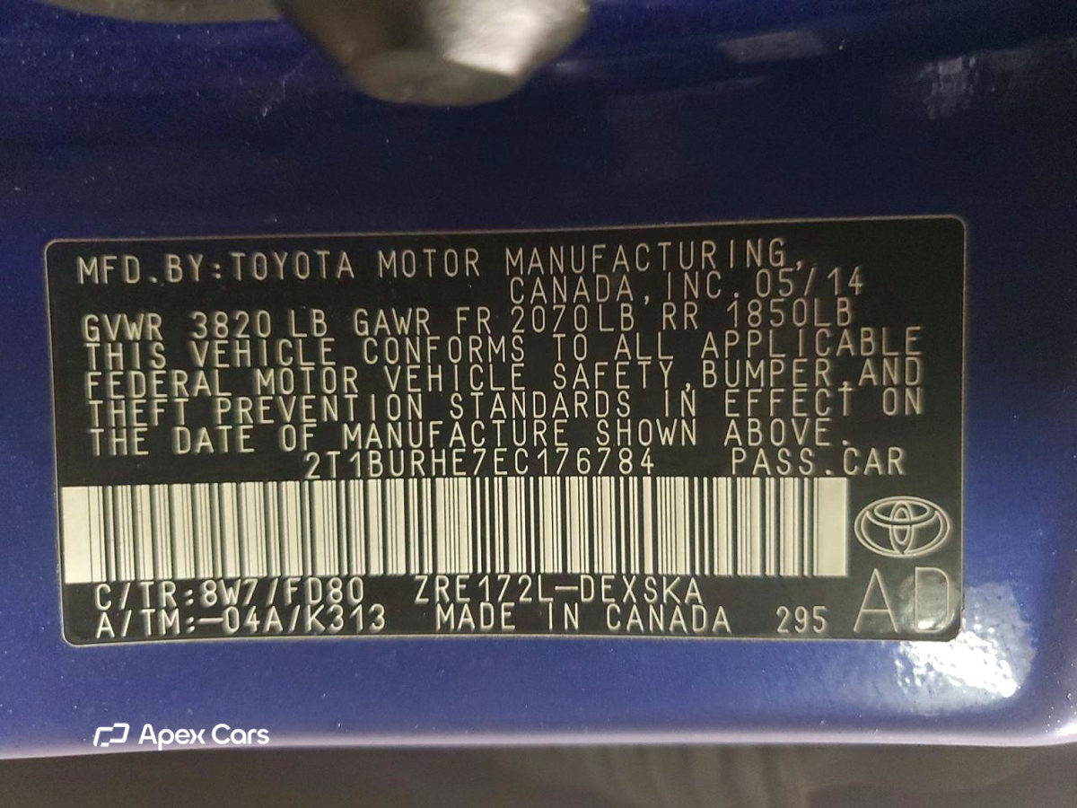 Toyota Corolla 2014