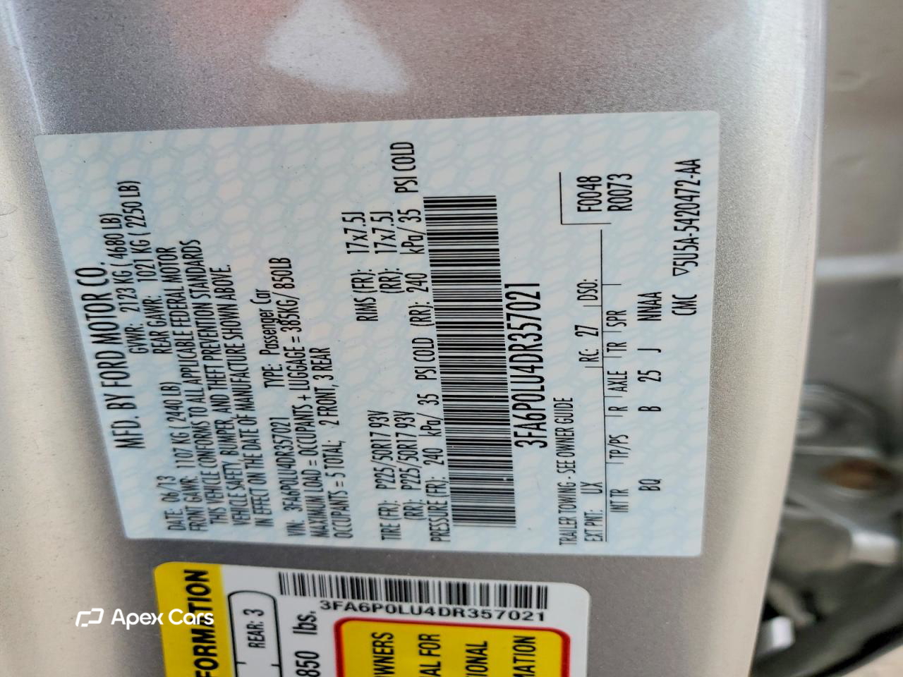 Ford Fusion 2013