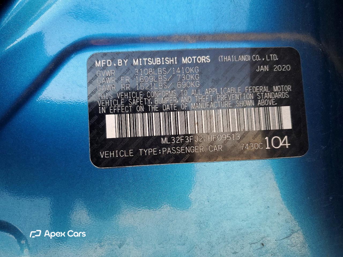 Mitsubishi Mirage 2020