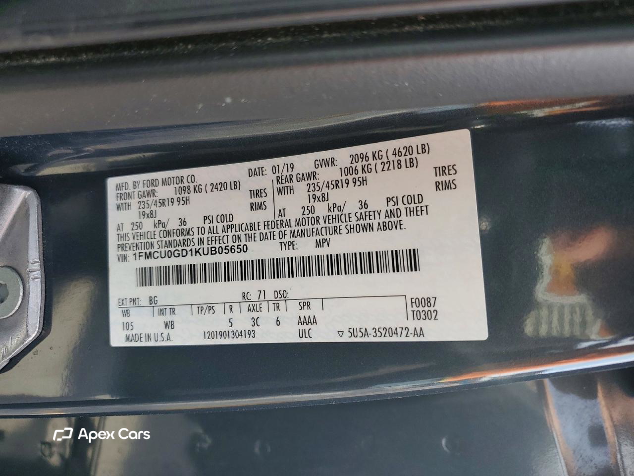 Ford Escape 2019